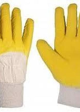 Перчатки стекольщика master tool (желтые)