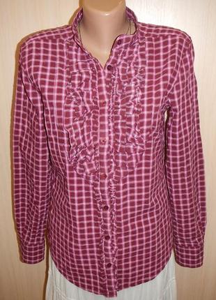 Блуза з рюшами сорочка gant p.38 100% бавовна