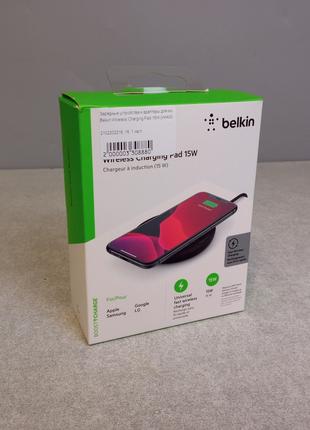 Заряднее устройство Б/У Belkin Wireless Charging Pad 15W (WIA0...