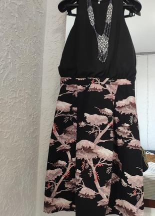 Сукня сакура шифон+ креп