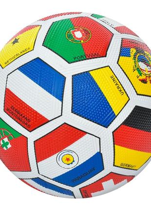 М'яч футбольний VA 0004-1 (30шт) розмір 5, гума, Grain зернист...