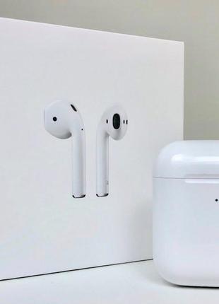 Беспроводные наушники для IPhone Air Pods 2 люкс качества + Че...