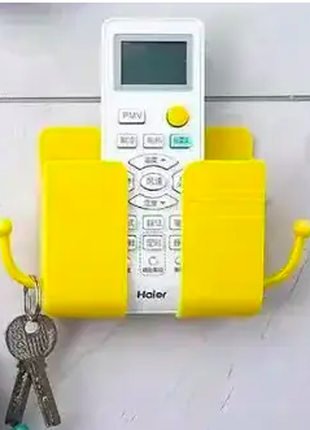 Держатель для телефона под розетку, желтый