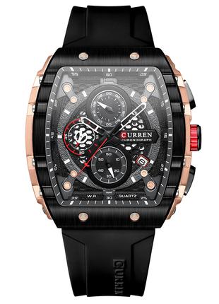 Классические мужские наручные часы Curren 8442 Gold-Black