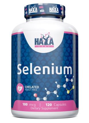 Витамины и минералы Haya Labs Selenium 100 mcg, 120 капсул