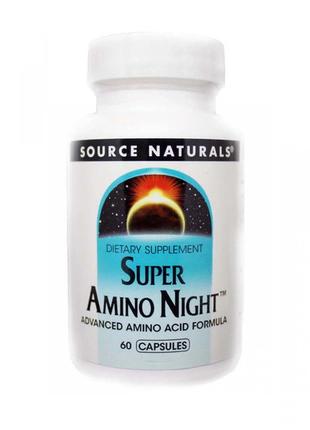 Амінокислота Source Naturals Super Amino Night, 60 капсул