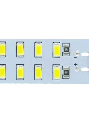 Светодиодная панель 8led: 5730, micro-usb, светильник