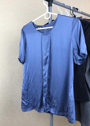 Шелковая нежно голубая футболка от gerry weber vn7