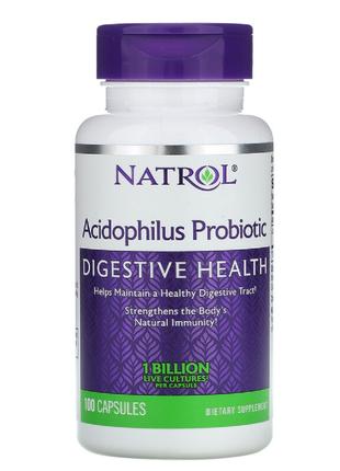 Пробиотики Acidophilus, 1 Billion, Natrol, 100 капсул
