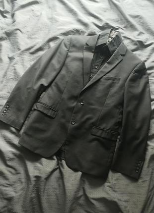 Пиджак блейзер серый topman жакет классический приталенный zar...