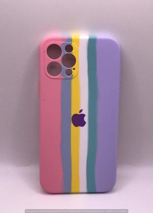 Накладка Rainbow Silicone Case IPhone 12 Pro 2020 6.1" (5) 34694