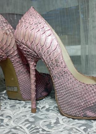Дизайнерские туфли из натуральной кожи питона y.s. hand made y...