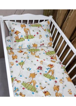 Детское постельное белье для новорожденных оленек в кроватку 6...