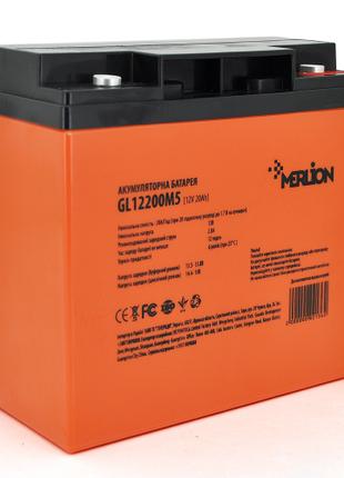 Акумулятор Merlion GL12200M5 12V 20Ah GEL