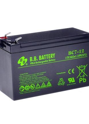 Аккумулятор BB Battery BС7,2-12 AGM