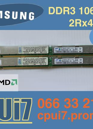 32gb 4x8gb DDR3 1333 Samsung 2Rx4 10600R RAM пам'ять M392B1K70...