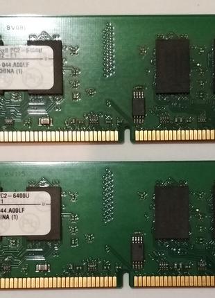 Комплект на 4GB (2x2GB) DDR2 RAM PC2 6400U 800 Kingston (Intel...