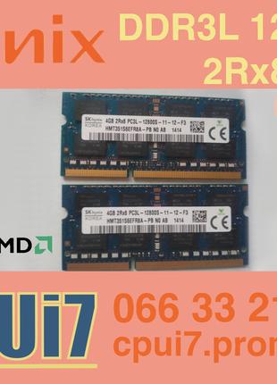 Для ноутбука 8GB 2x4GB DDR3L 1600MHz Hynix PC3L 12800S 2Rx8 RA...