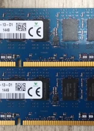 8GB 2*4GB DDR3L 1600MHz Hynix PC3L 12800E 1Rx8 RAM Оперативная...