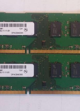 8GB 2x4GB DDR3 1600MHz Micron PC3 12800U 2Rx8 RAM Оперативная ...