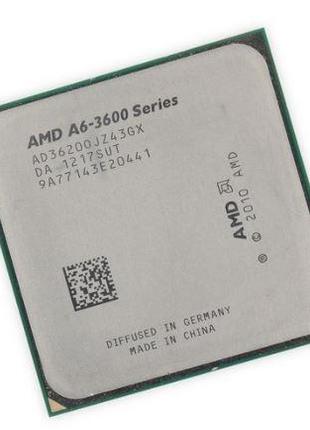 AMD A6-3620 CPU AD3620OJZ43GX 2.2-2.5GHz/4M/65W Socket FM1 Про...