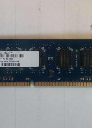 4GB DDR3 1600MHz Nanya PC3 12800U 2Rx8 RAM Оперативная память