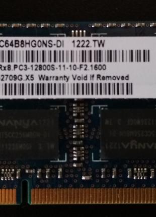 Для ноутбука 4GB DDR3 1600MHz Nanya PC3 12800S 2Rx8 RAM Операт...
