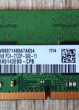 Для ноутбука 4GB DDR4-2133P Samsung PC4-17000S 1Rx8 RAM Операт...