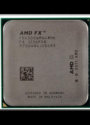 AMD FX-4300 3.8-4.0GHz/4M/95W Socket AM3+ Процесор для ПК FD43...
