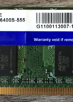 Для ноутбука 2GB DDR2 800MHz ADATA PC2 6400S 2Rx8 RAM Оператив...