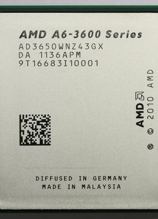AMD A6 3650 CPU 2.6GHz/4M/100W Socket FM1 Процессор для ПК AD3...