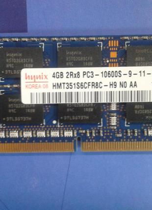 Для ноутбука 4GB DDR3 1333MHz Hynix PC3 10600S 2Rx8 RAM Операт...