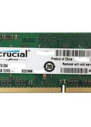 Для ноутбука 4GB DDR3 1333MHz Crucial PC3 10600S 1Rx8 RAM Опер...