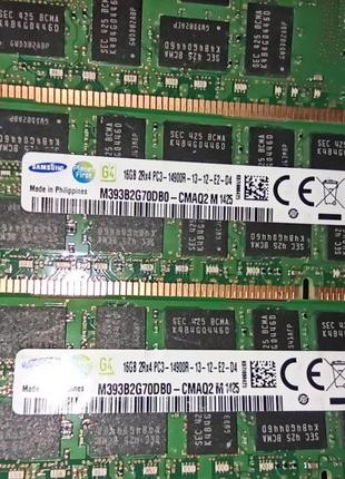 64GB 4*16GB DDR3 1866MHz Samsung 14900R PC3 REG ECC RAM Сервер...
