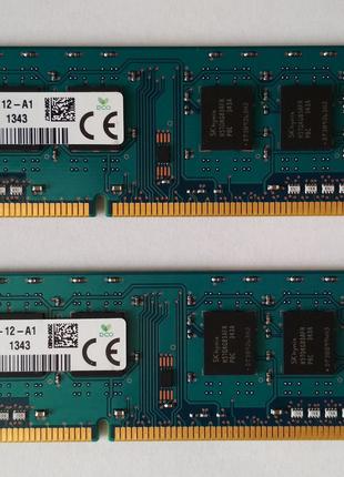 8GB 2x4GB DDR3 1600MHz Hynix PC3 12800U 1Rx8 RAM Оперативная п...