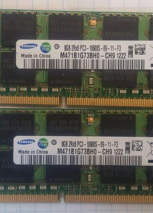 Для ноутбука 16GB 2x8GB DDR3 1333MHz Samsung PC3 10600S 2Rx8 R...