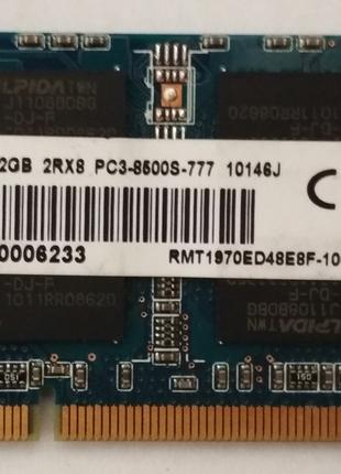 Для ноутбука 2GB DDR3 1066MHz Ramaxel PC3 8500S 2Rx8 RAM Опера...