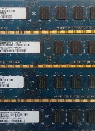 16GB 4x4GB DDR3 1600MHz Nanya PC3 12800U 2Rx8 RAM Оперативная ...