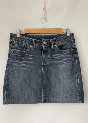 Юбка юбка мини джинсовая levi’s короткая летняя женская размер...