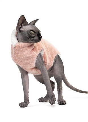 Свитер для кошек Pet Fashion CAT персик размер L