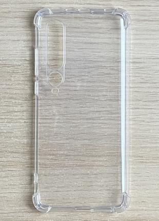 Чехол для Xiaomi Mi 10 с бортиками прозрачный силиконовый AirBag