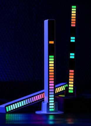 Смарт світильник еквалайзер від USB, 32 LED D08-RGB