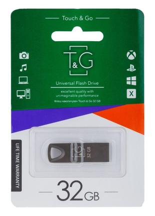 Флешпам'ять T&G; USB 2.0 32 GB Metal 117 Black