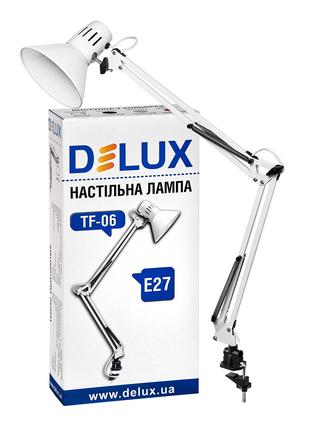Світильник настільний DELUX TF-06_E27 білий
