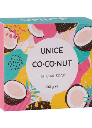 Натуральное мыло с кокосом UNICE 100 г