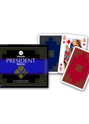 Карти гральні PIATNIK Президент, 2 колоди х 55 карт (PT-228049)