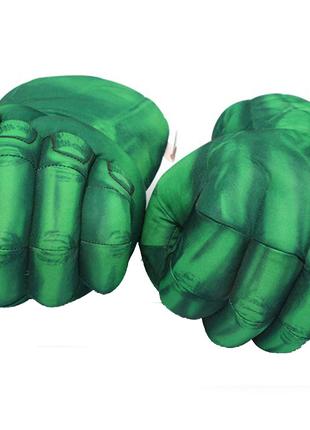 Перчатки руки Халк боксерские Зеленый