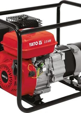 Генератор бензиновый 2.5 кВт, бак 3,6 л, расход 0,6 л/час YATO...