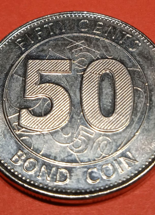 Зимбабве 50 центов UNC