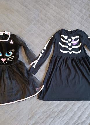 Платье на хелоуин для девочки платье скелет для девочки